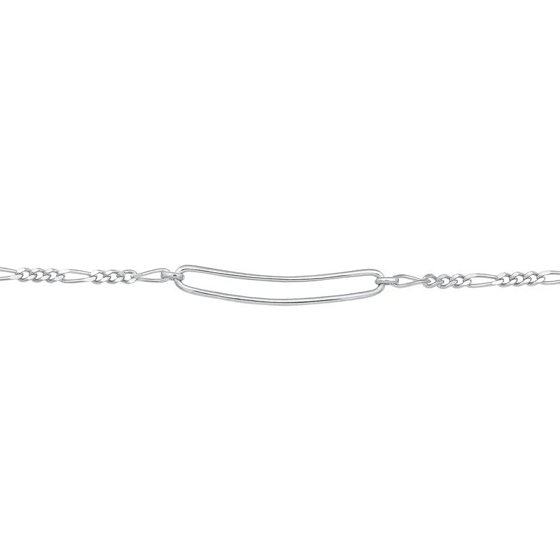Figaro Glied Oval Trend 925 Silber