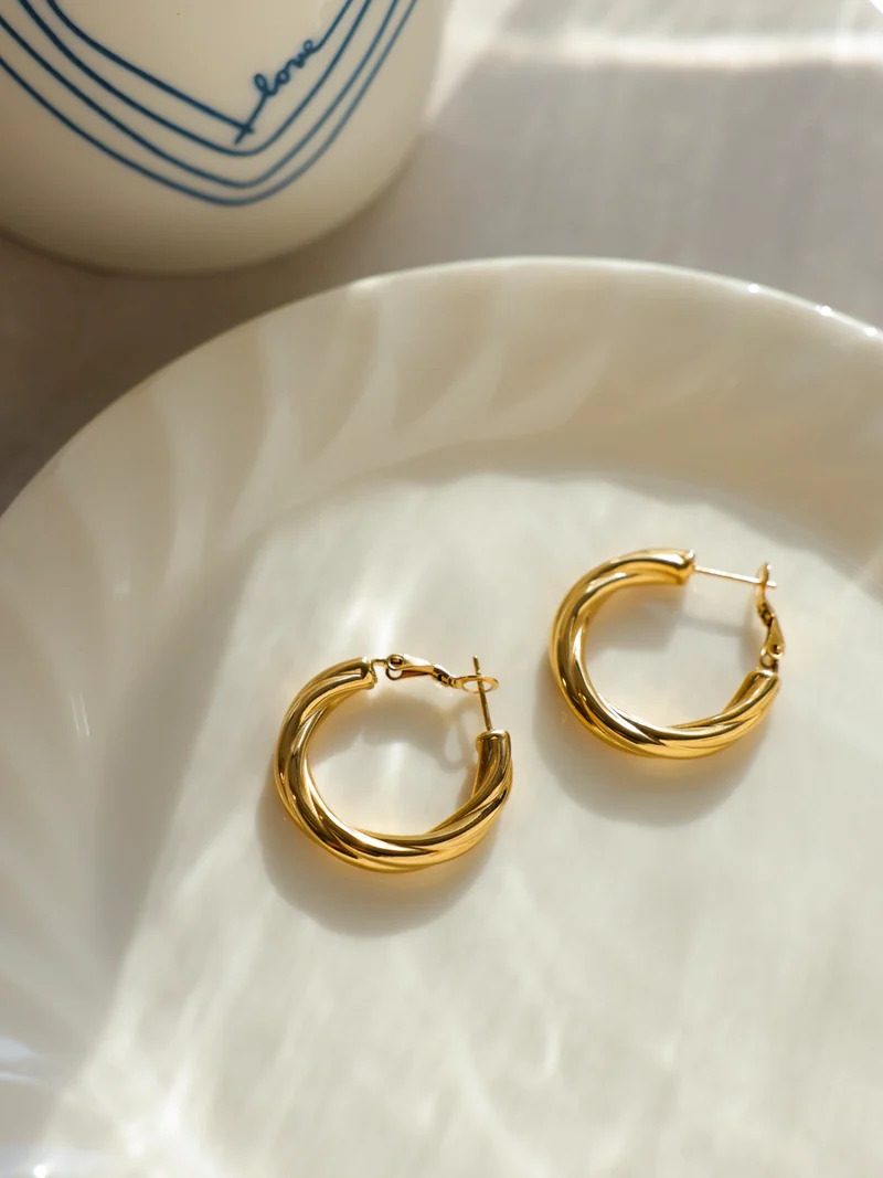 Spiral Hoop Ohrringe