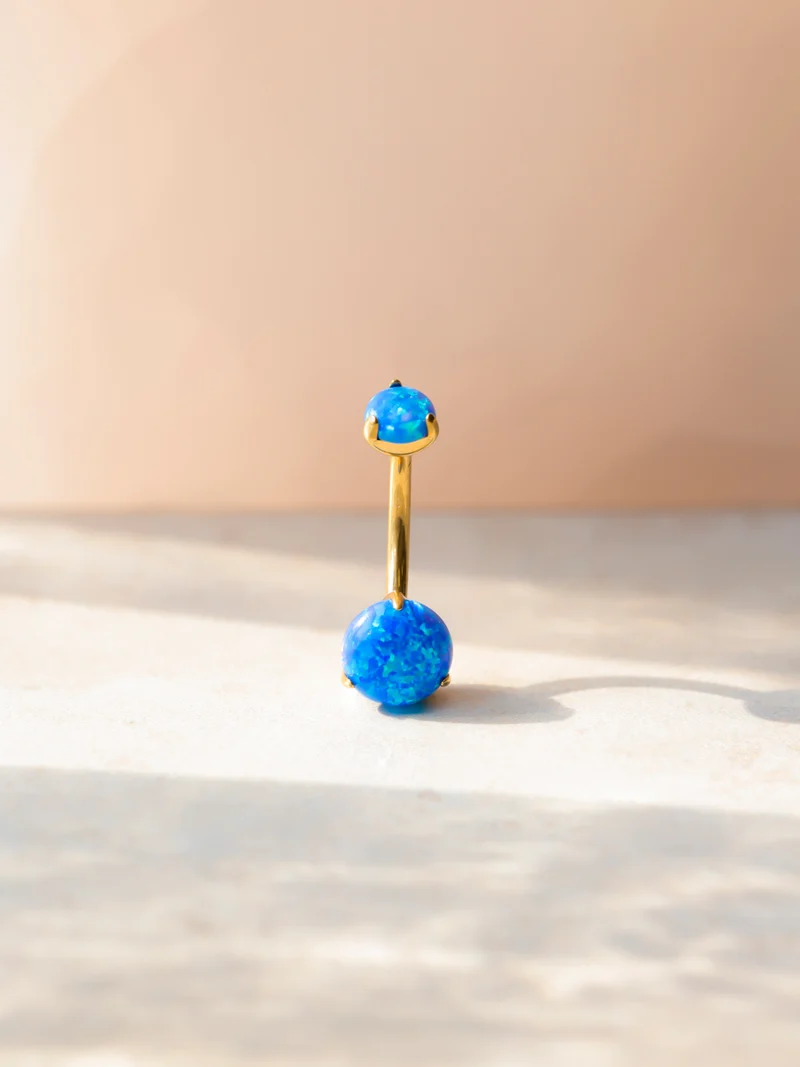 Stellar Whisper Blue Titan Bauchnabelpiercing