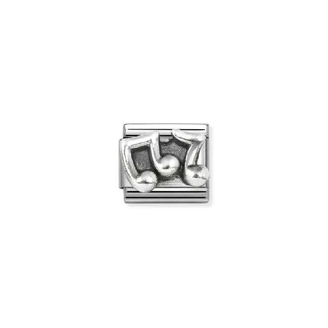 Classic Oxidised Silver Musical Notes Music Charms