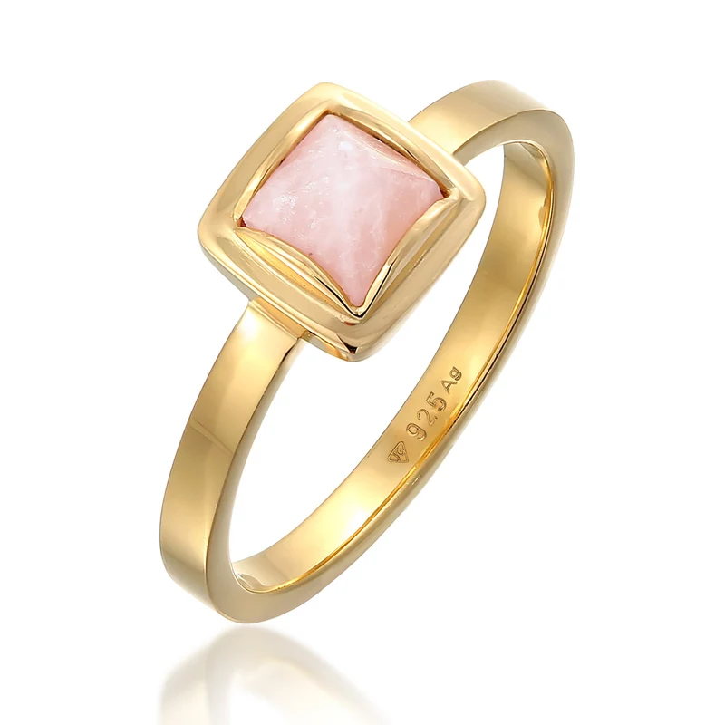 Ring Solitär | Quarz (Rosa)