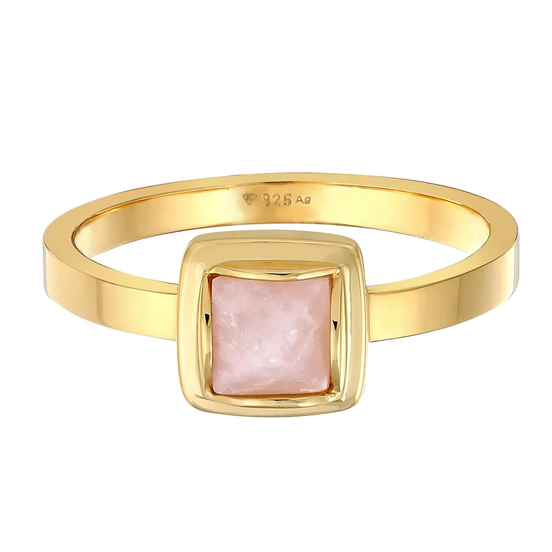 Ring Solitär | Quarz (Rosa)
