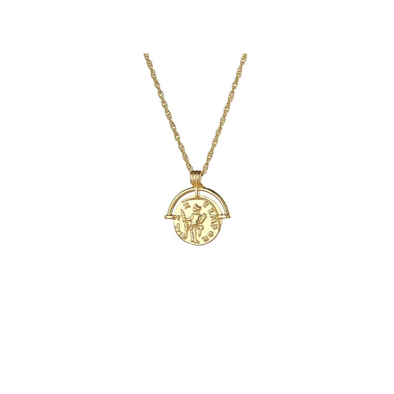 Vintage goldene römische Münzkette