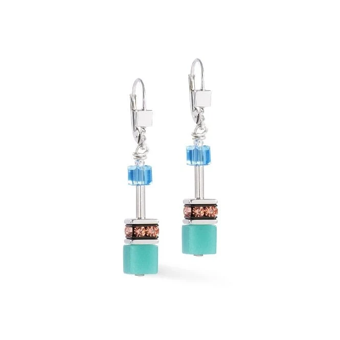 GeoCUBE Iconic Earrings in Silver & Magic Multicolours