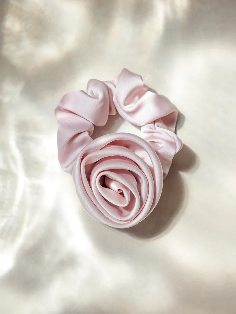 Eternal Rose Pink Scrunchie