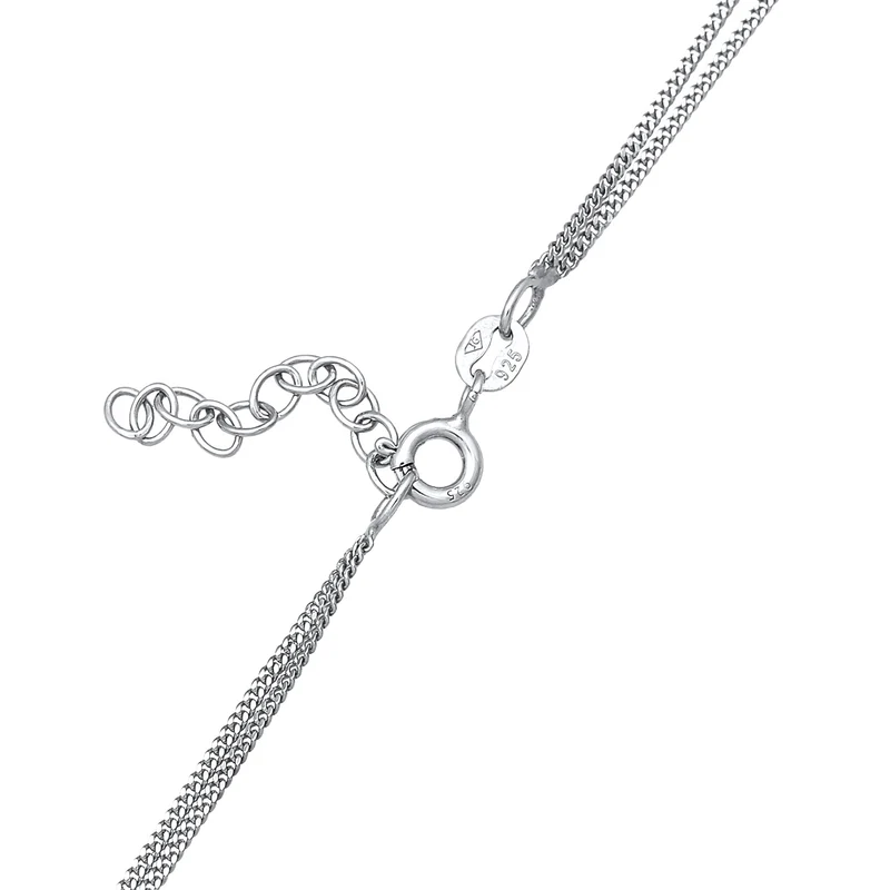 Layer-Halskette Stern | Mit Kristallen von Swarovski® (Weiß)