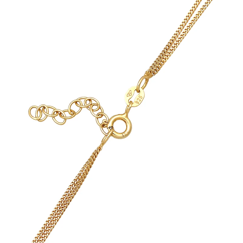 Layer-Halskette Stern | Mit Kristallen von Swarovski® (Weiß)