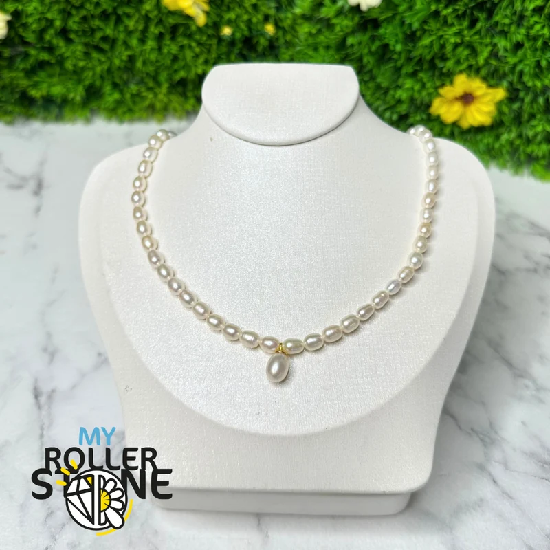 Aurore 925 Silber Zuchtperlenkette