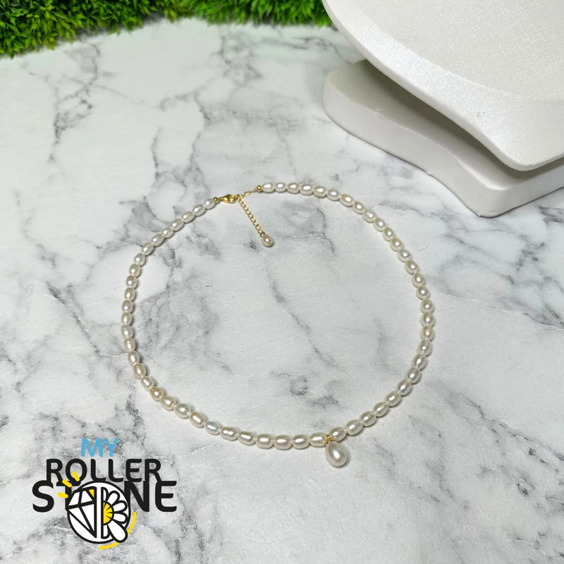 Aurore 925 Silber Zuchtperlenkette