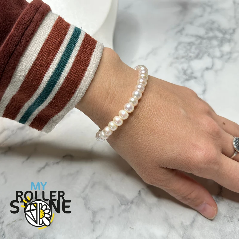 925 Silber Zuchtperlen Armband T-Verschluss