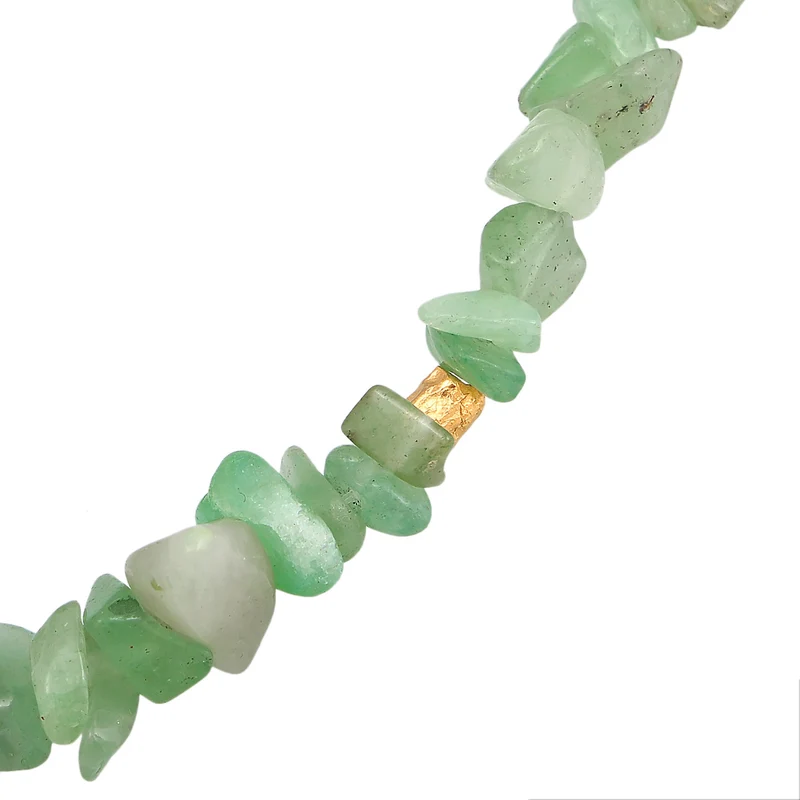 Fußkettchen Beads | Aventurin Steine (Grün)
