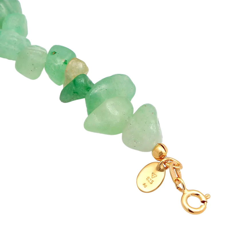 Fußkettchen Beads | Aventurin Steine (Grün)