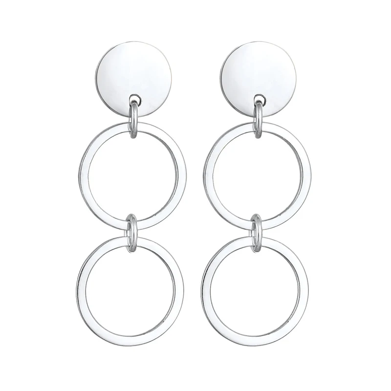 Ohrhänger Plättchen Ringe
