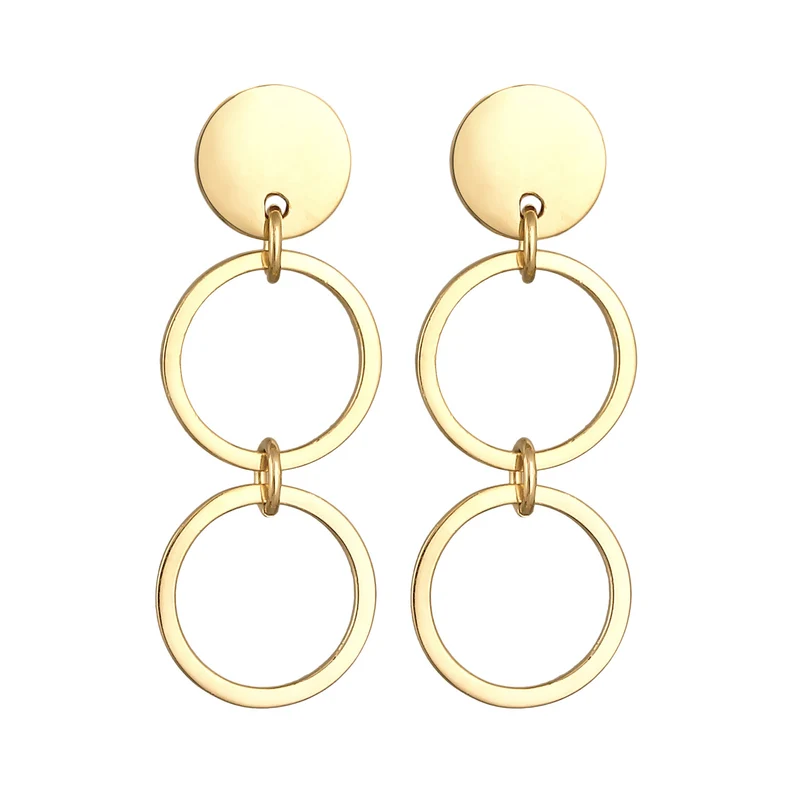 Ohrhänger Plättchen Ringe