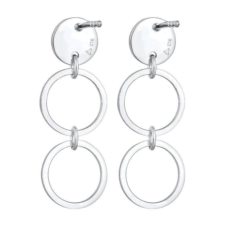 Ohrhänger Plättchen Ringe