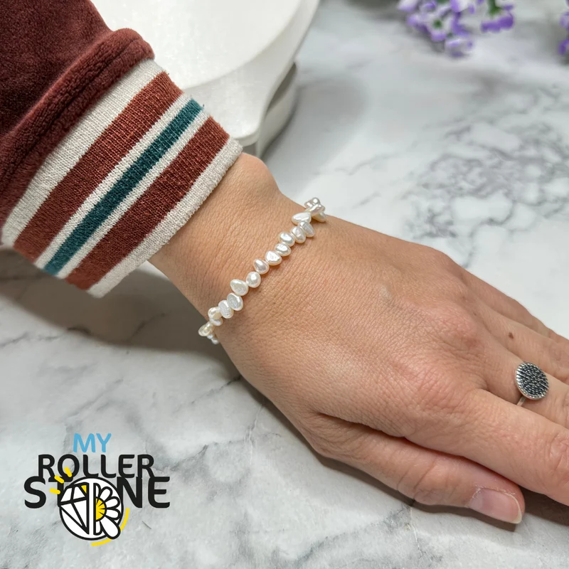 925 Silber Barock-Zuchtperlenarmband