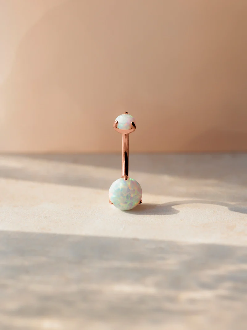 Stellar Whisper White Titan Bauchnabelpiercing