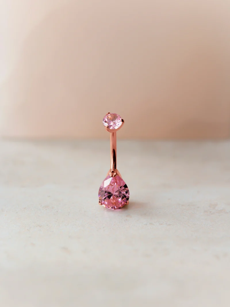 Dreamy Glow Pink Titan Bauchnabelpiercing