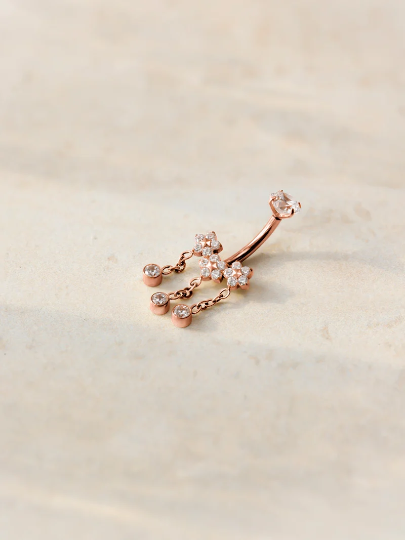 Blooming Glow Titan Bauchnabelpiercing