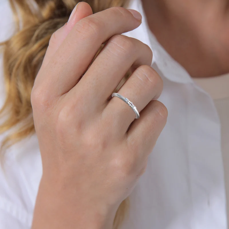 Verlobungsring | Diamant (Weiß, 0.03 ct.)