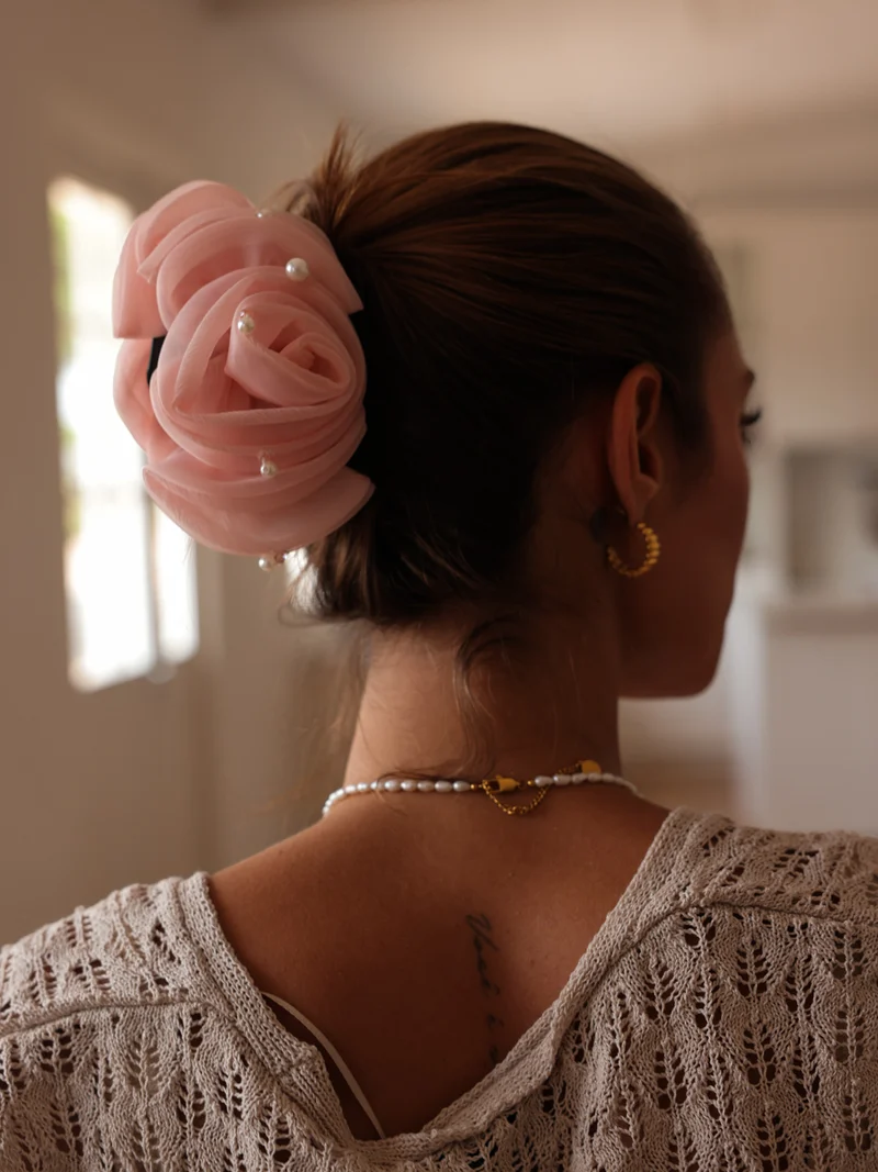 Pearl Rose Light Pink Haarklammer