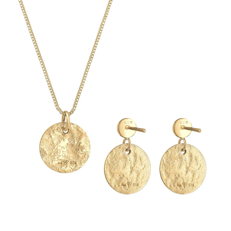 Schmuckset Plättchen Organic