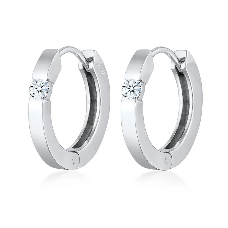 Creolen | Diamant (Weiß, 0.22 ct.)