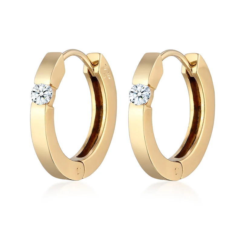 Creolen | Diamant (Weiß, 0.22 ct.)