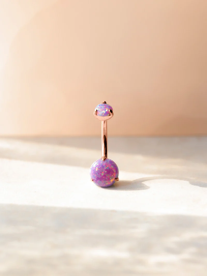 Stellar Whisper Purple Titan Bauchnabelpiercing