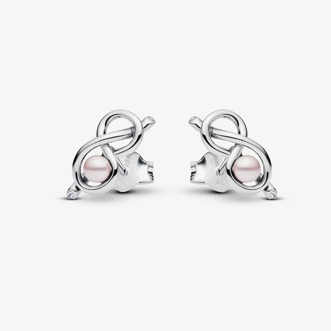 Infinity Knot Stud Earrings