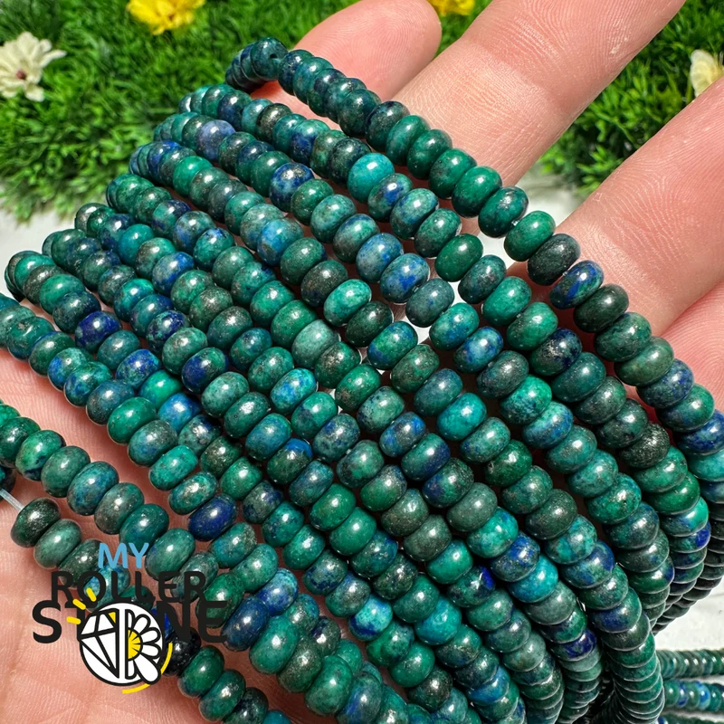 Rondellperle Chrysokoll Lapislazuli