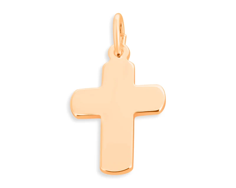 KREUZ 925 SILBER ROSÉ VERGOLDET ZUR TAUFE, SCHMUCK MIT KREUZ