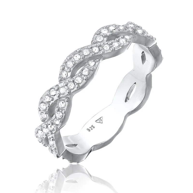 Ring Infinity | Mit Kristallen von Swarovski® (Weiß)