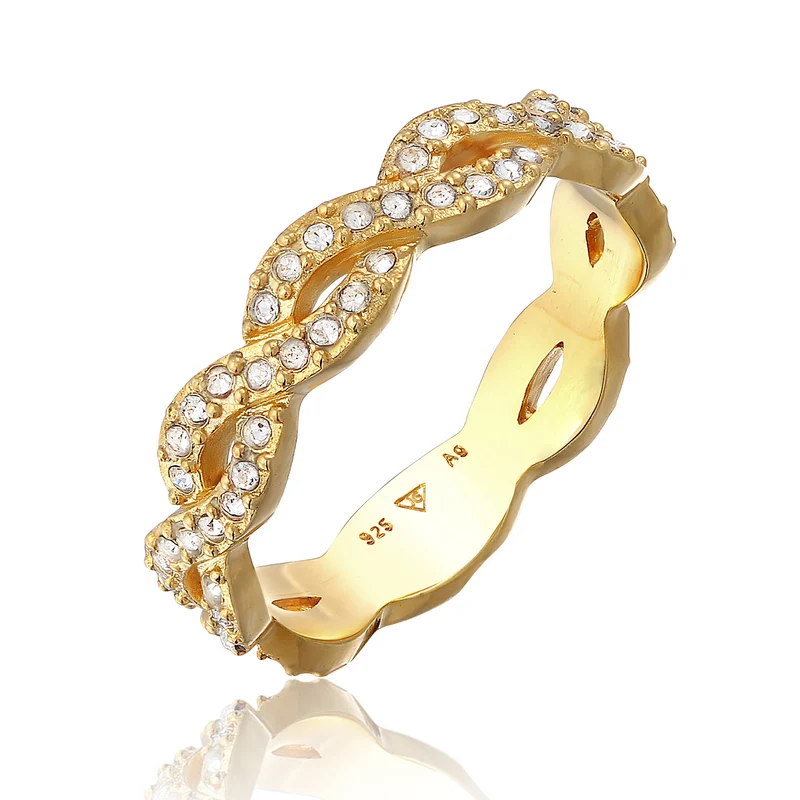 Ring Infinity | Mit Kristallen von Swarovski® (Weiß)