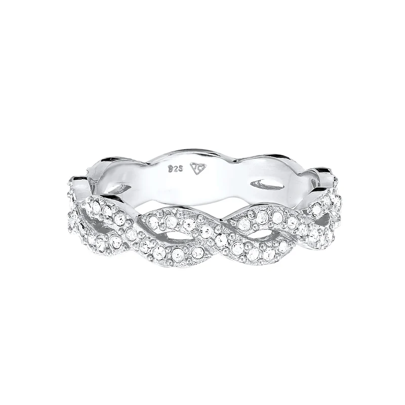 Ring Infinity | Mit Kristallen von Swarovski® (Weiß)