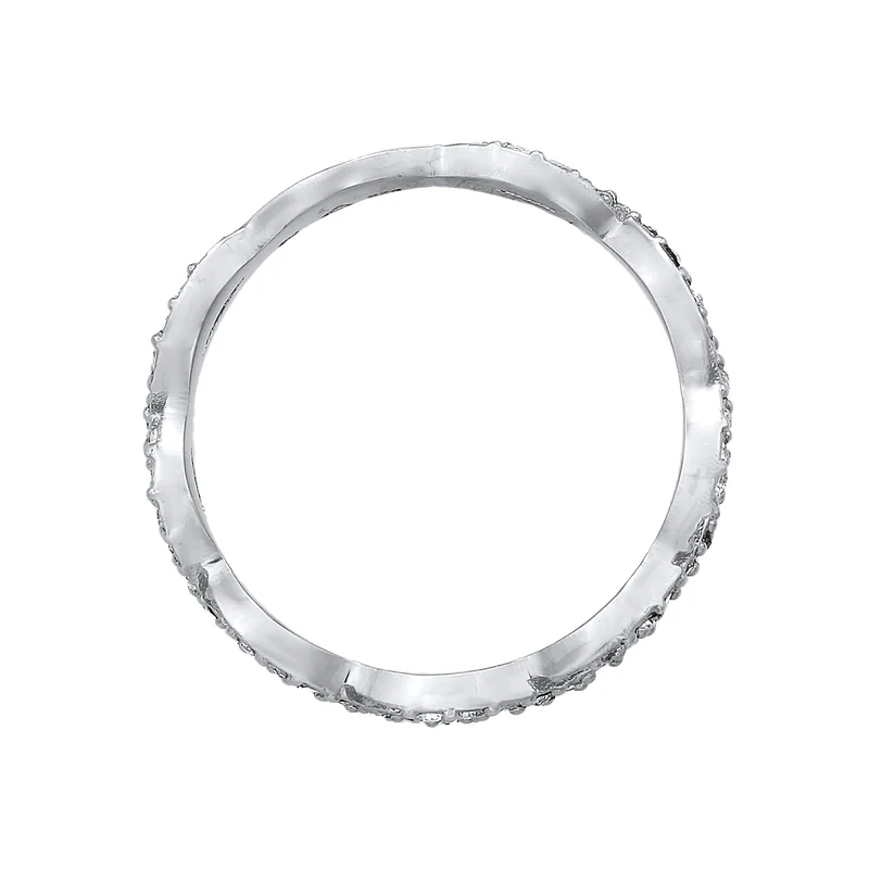 Ring Infinity | Mit Kristallen von Swarovski® (Weiß)