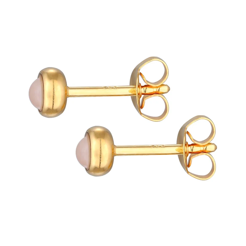 Ohrstecker Solitär | Quarz (Rosa)