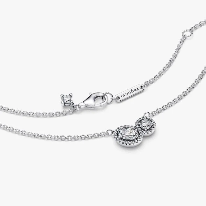 Embracing Halo Necklace, 45cm