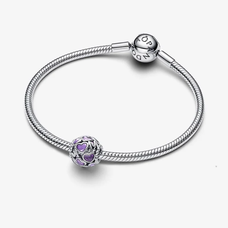 Openwork Hearts Mom Charms