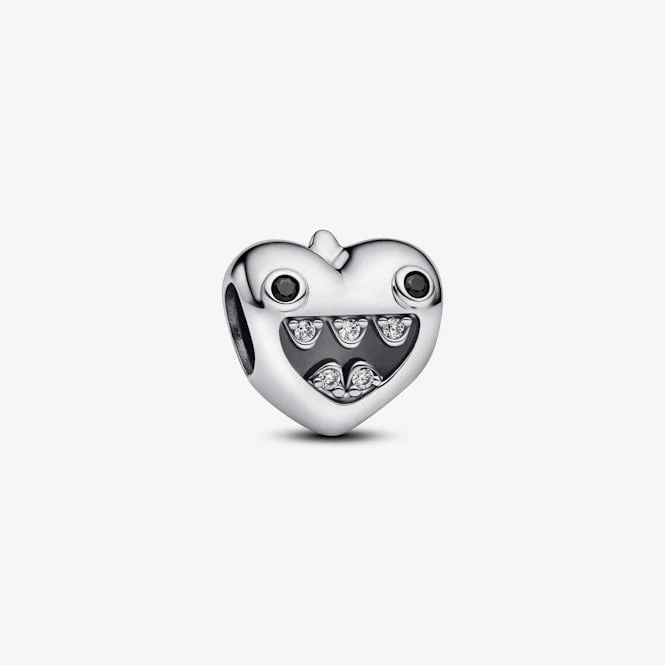 Mum's Little Monsters Heart Charms