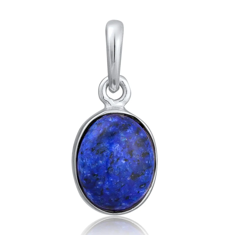 Anhänger Oval | Lapiz Lazuli (Blau)