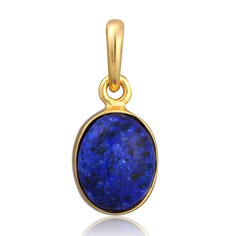 Anhänger Oval | Lapiz Lazuli (Blau)