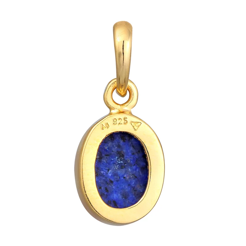 Anhänger Oval | Lapiz Lazuli (Blau)