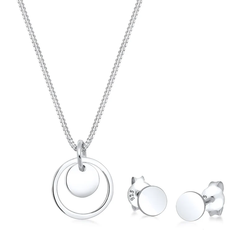 Schmuckset Plättchen Kreis