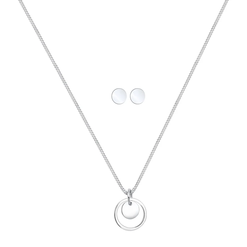 Schmuckset Plättchen Kreis
