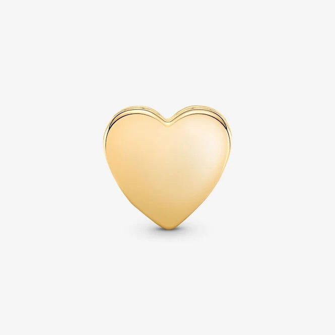 Engravable Gold Heart Charms