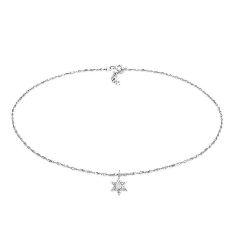 Choker Stern | Opal (Weiß)
