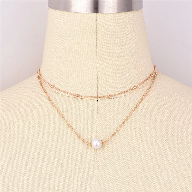 Vintage Layered Chain Halskette