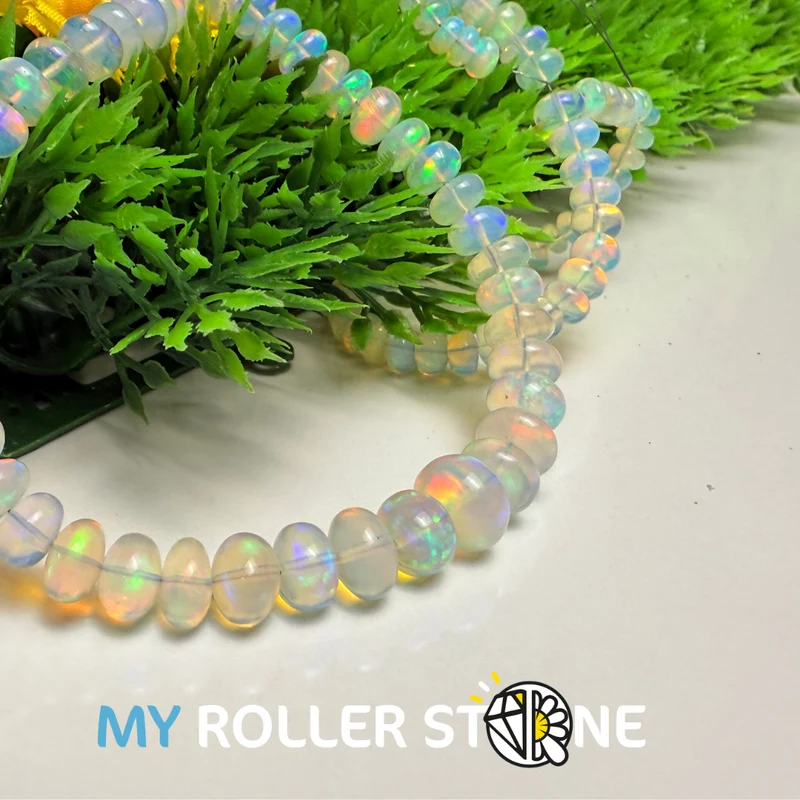 7A Regenbogen-Opal-Rondellperle
