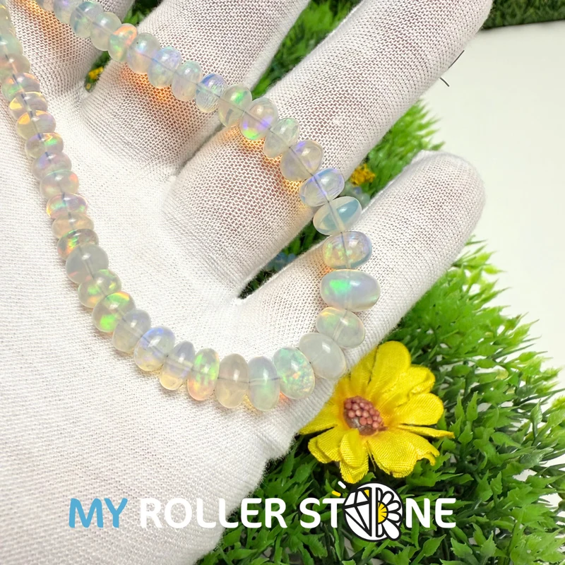 7A Regenbogen-Opal-Rondellperle
